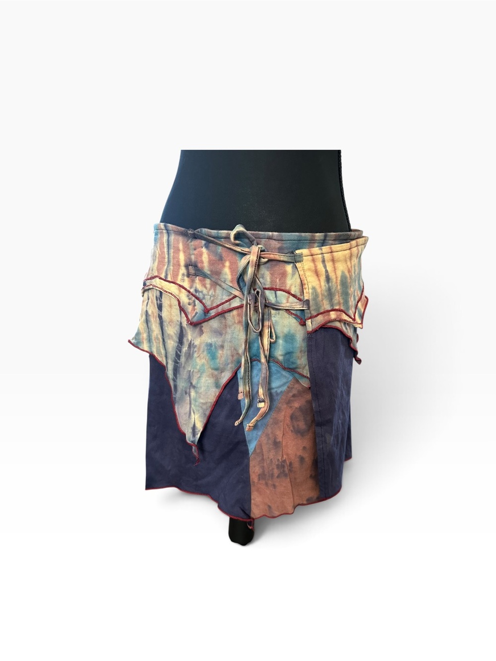 Jayli Boho Tie-Dye Wrap Skirt - Multi Color